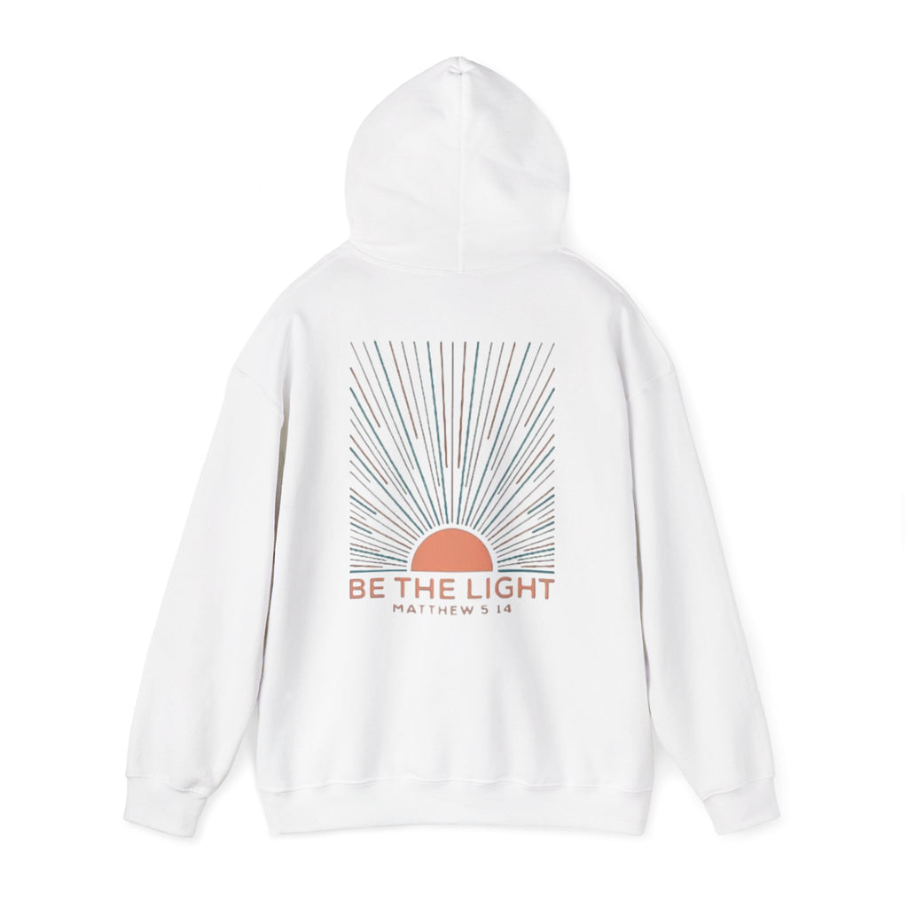 Be the Light Hoodie — Matthew 5:14 Inspirational Christian Sweatshirt