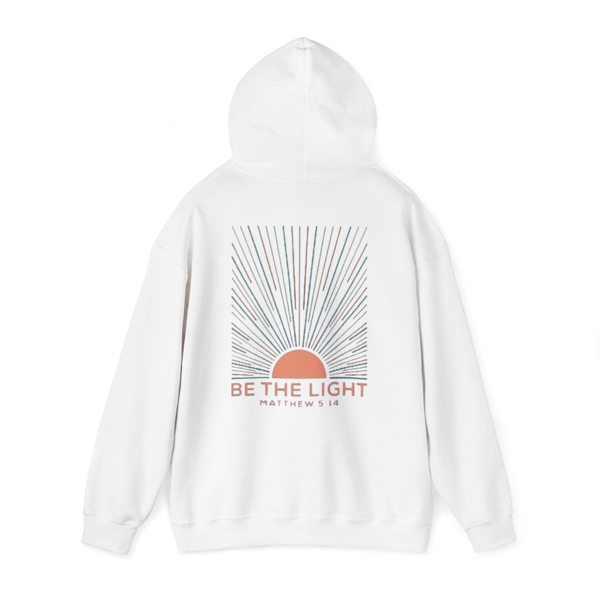 Be the Light Hoodie — Matthew 5:14 Inspirational Christian Sweatshirt