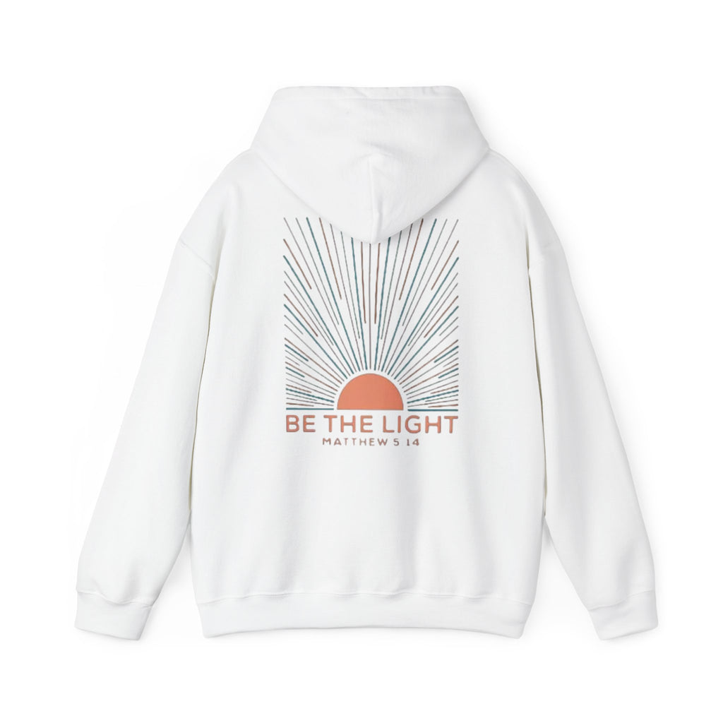 Be the Light Hoodie — Matthew 5:14 Inspirational Christian Sweatshirt
