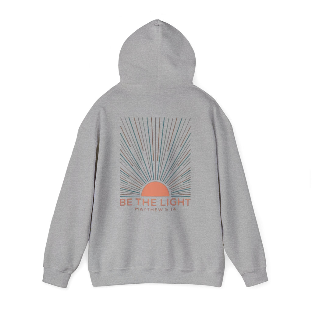 Be the Light Hoodie — Matthew 5:14 Inspirational Christian Sweatshirt