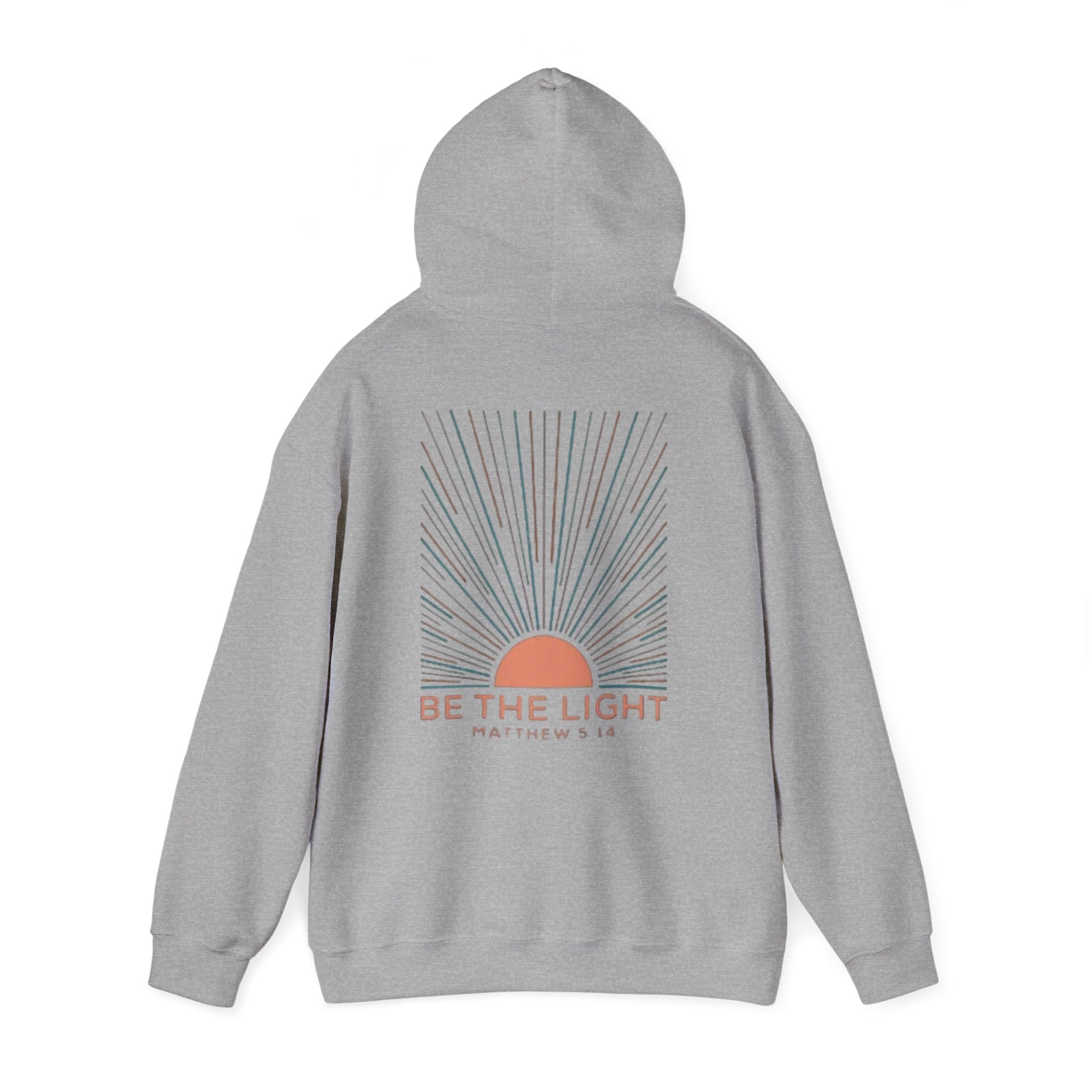 Be the Light Hoodie — Matthew 5:14 Inspirational Christian Sweatshirt