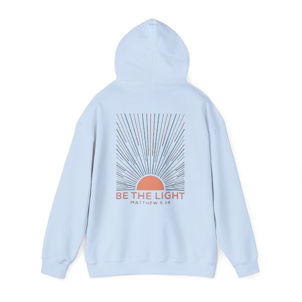Be the Light Hoodie — Matthew 5:14 Inspirational Christian Sweatshirt