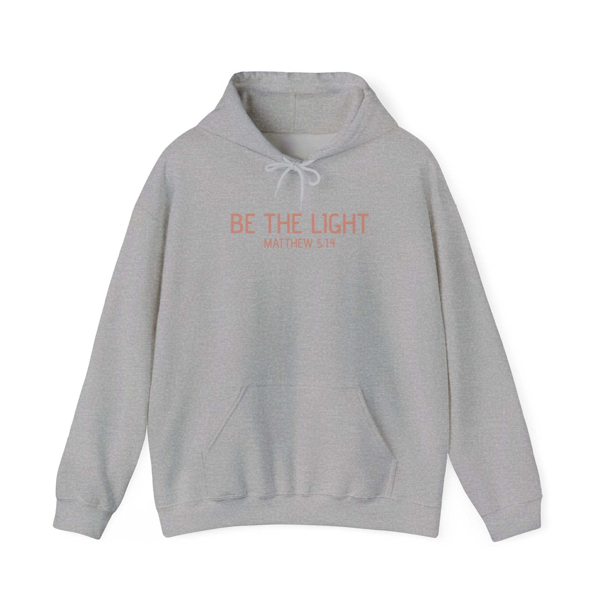 Be the Light Hoodie — Matthew 5:14 Inspirational Christian Sweatshirt