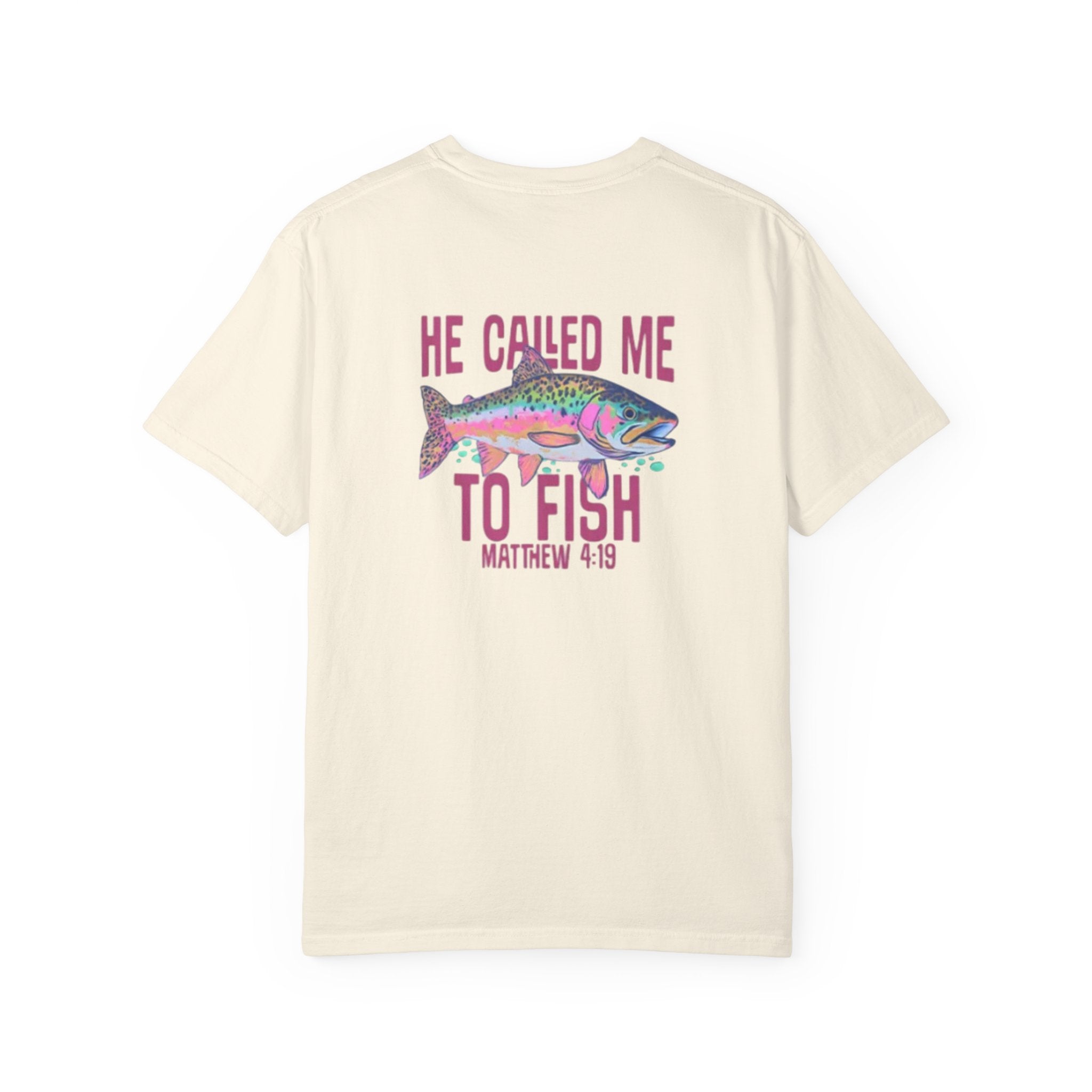 He Called Me to Fish T-Shirt — Christian Fishing Graphic Tee (Matthew 4:19)