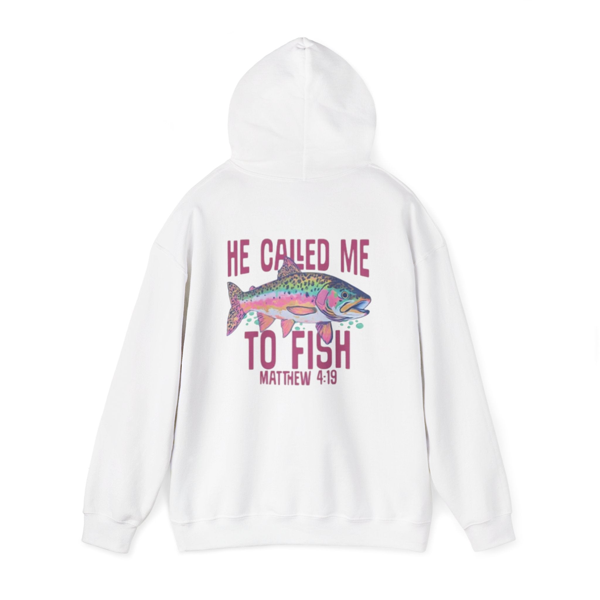He Called Me to Fish Hoodie – Matthew 4:19 Christian Fishing Sweatshirt