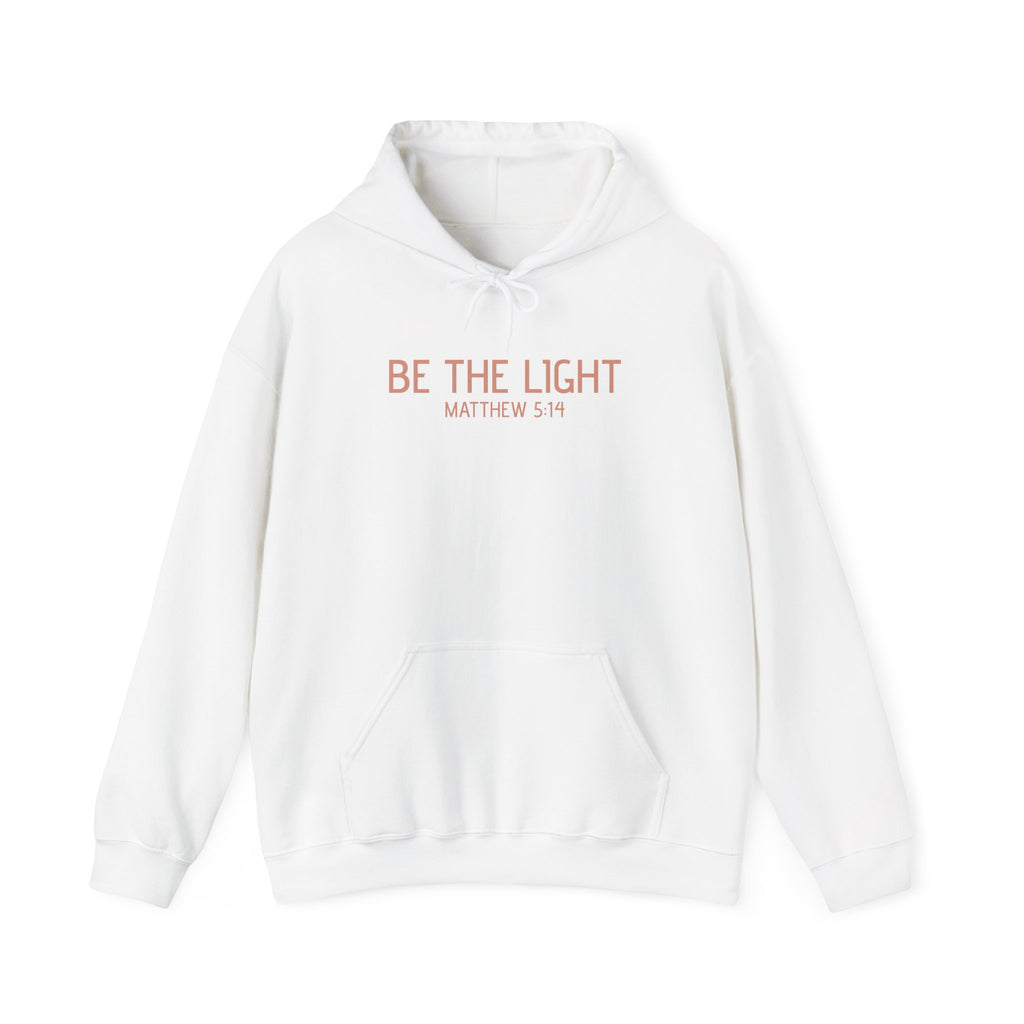 Be the Light Hoodie — Matthew 5:14 Inspirational Christian Sweatshirt
