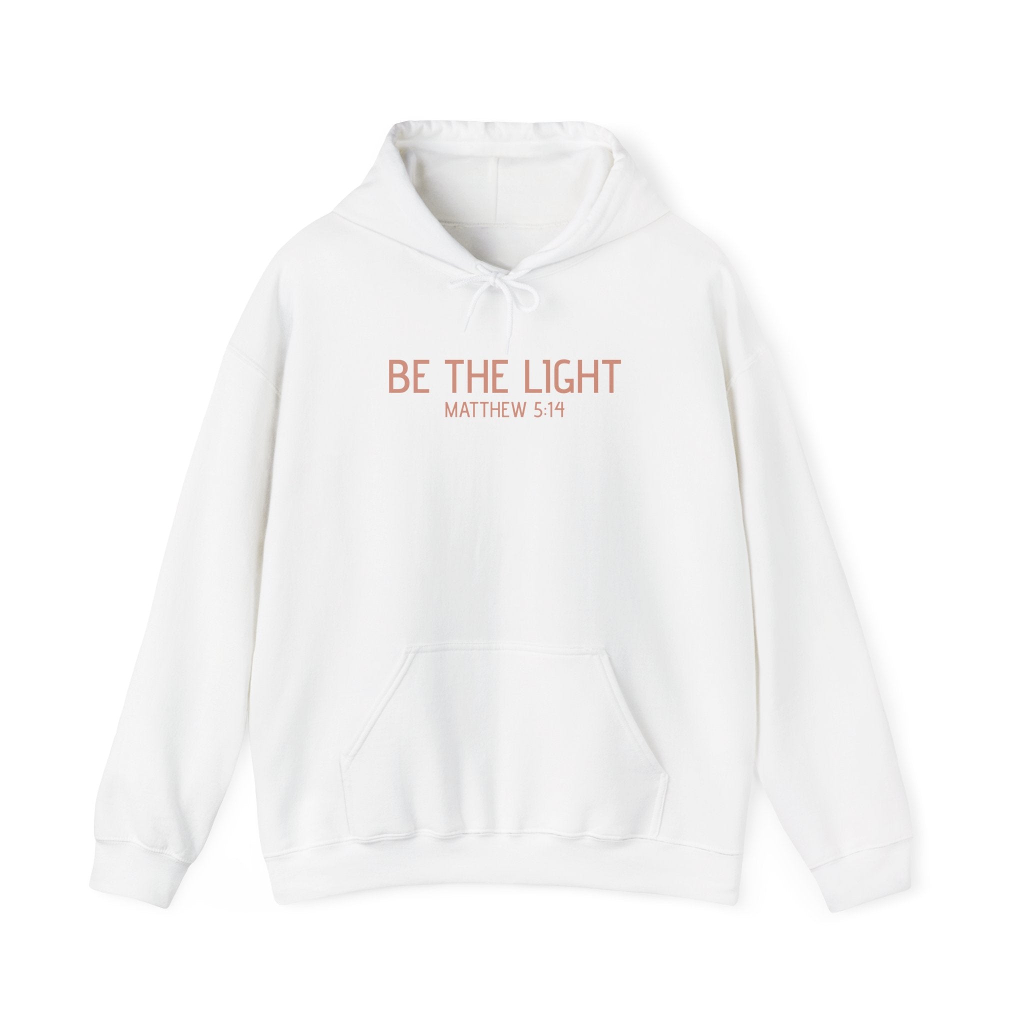 Be the Light Hoodie — Matthew 5:14 Inspirational Christian Sweatshirt