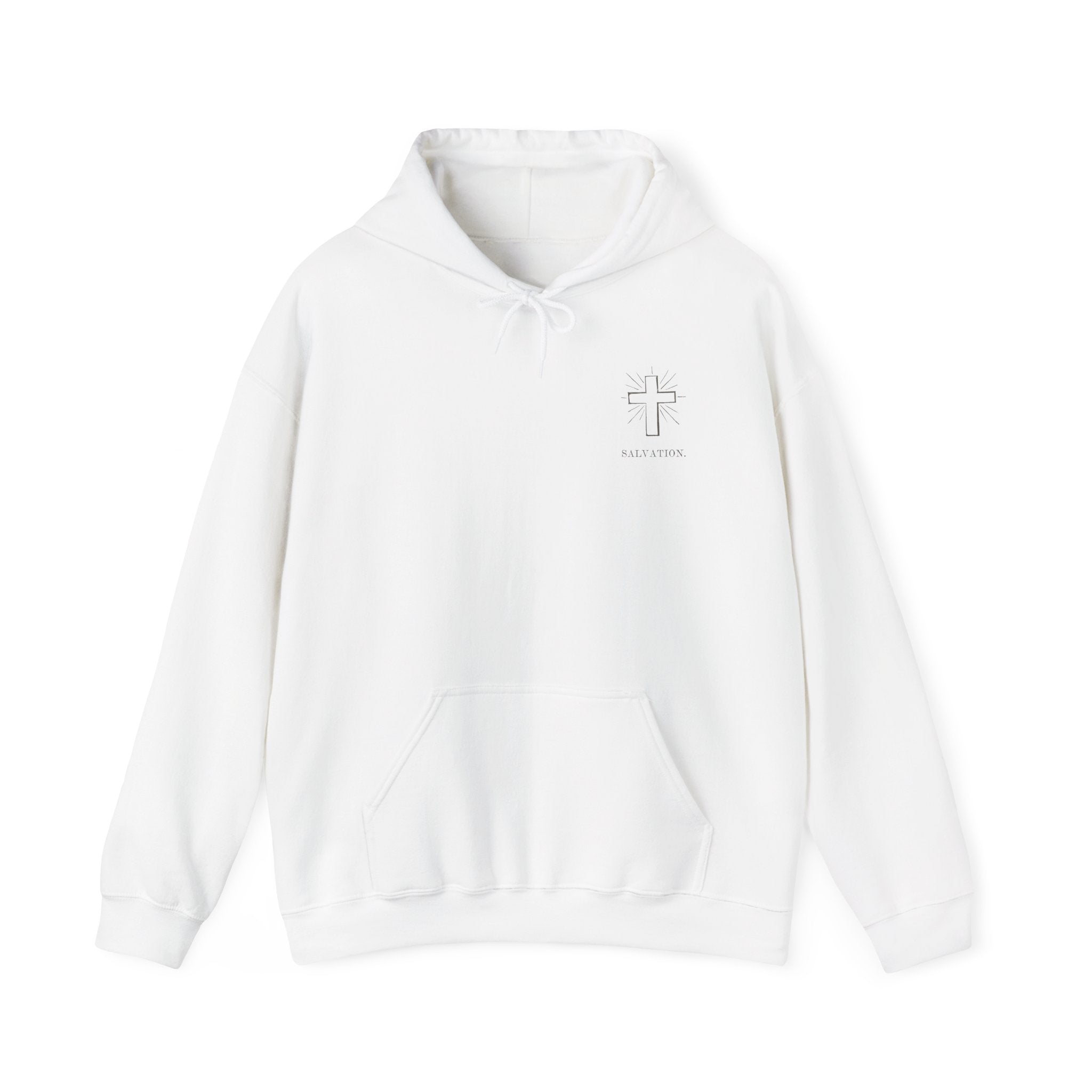 Faith Cross Hoodie – Minimalist Christian Pullover