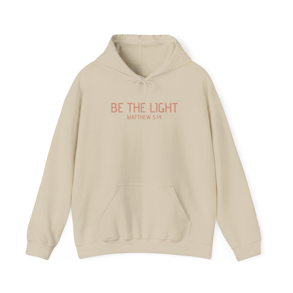 Be the Light Hoodie — Matthew 5:14 Inspirational Christian Sweatshirt