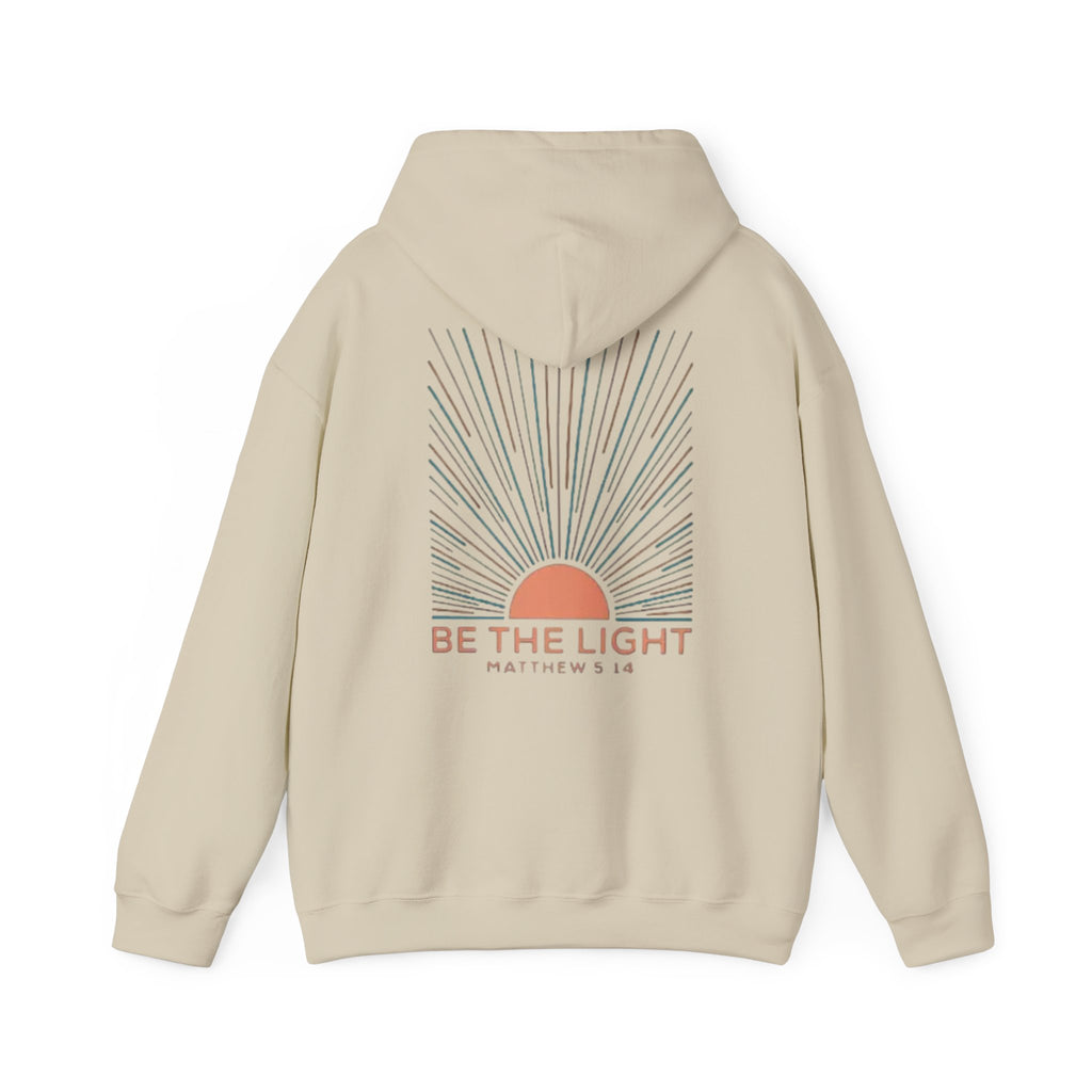 Be the Light Hoodie — Matthew 5:14 Inspirational Christian Sweatshirt