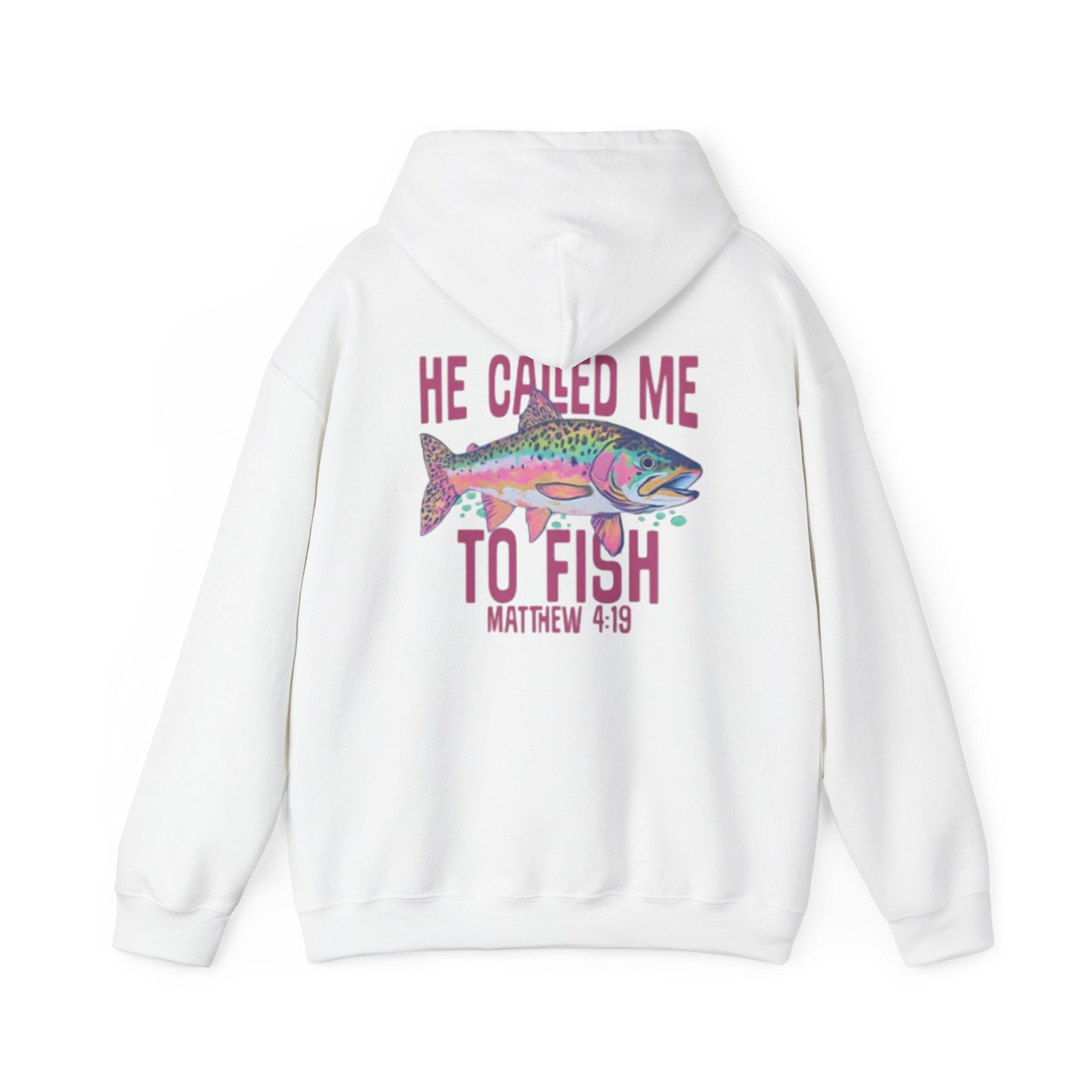 He Called Me to Fish Hoodie – Matthew 4:19 Christian Fishing Sweatshirt