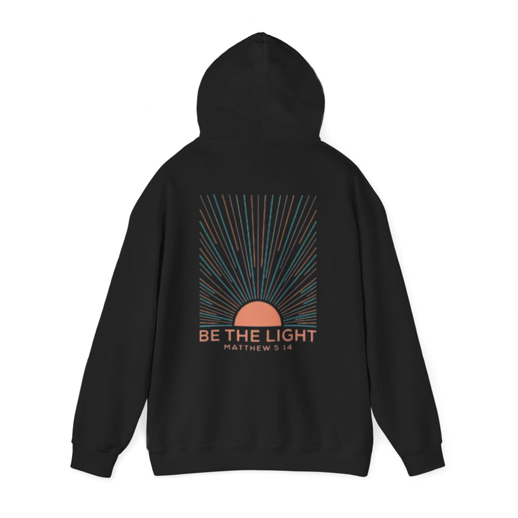 Be the Light Hoodie — Matthew 5:14 Inspirational Christian Sweatshirt
