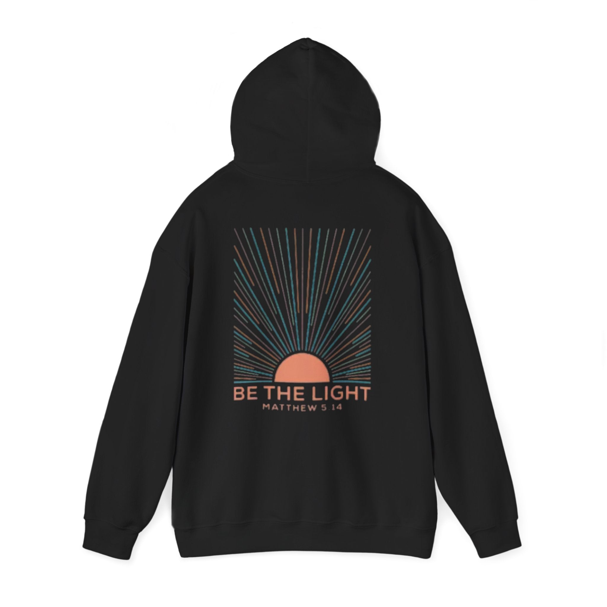 Be the Light Hoodie — Matthew 5:14 Inspirational Christian Sweatshirt