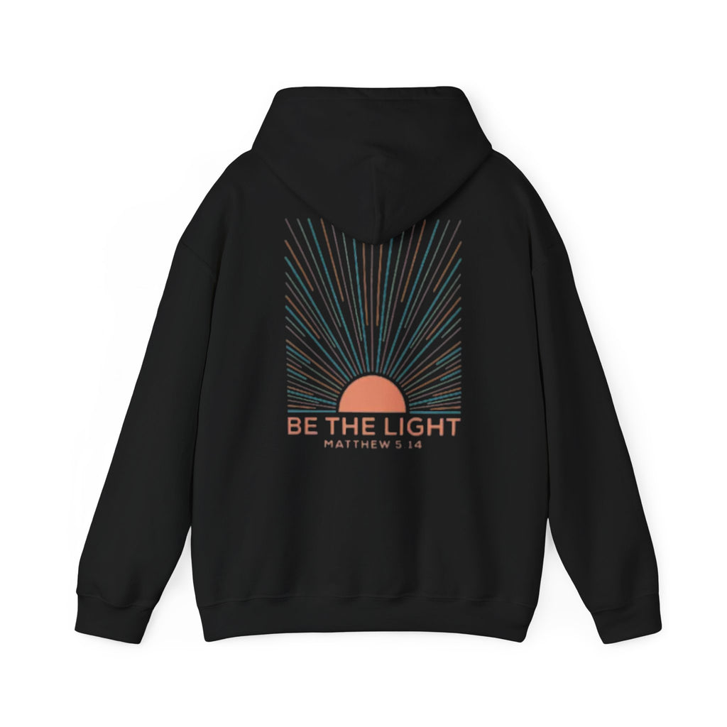 Be the Light Hoodie — Matthew 5:14 Inspirational Christian Sweatshirt