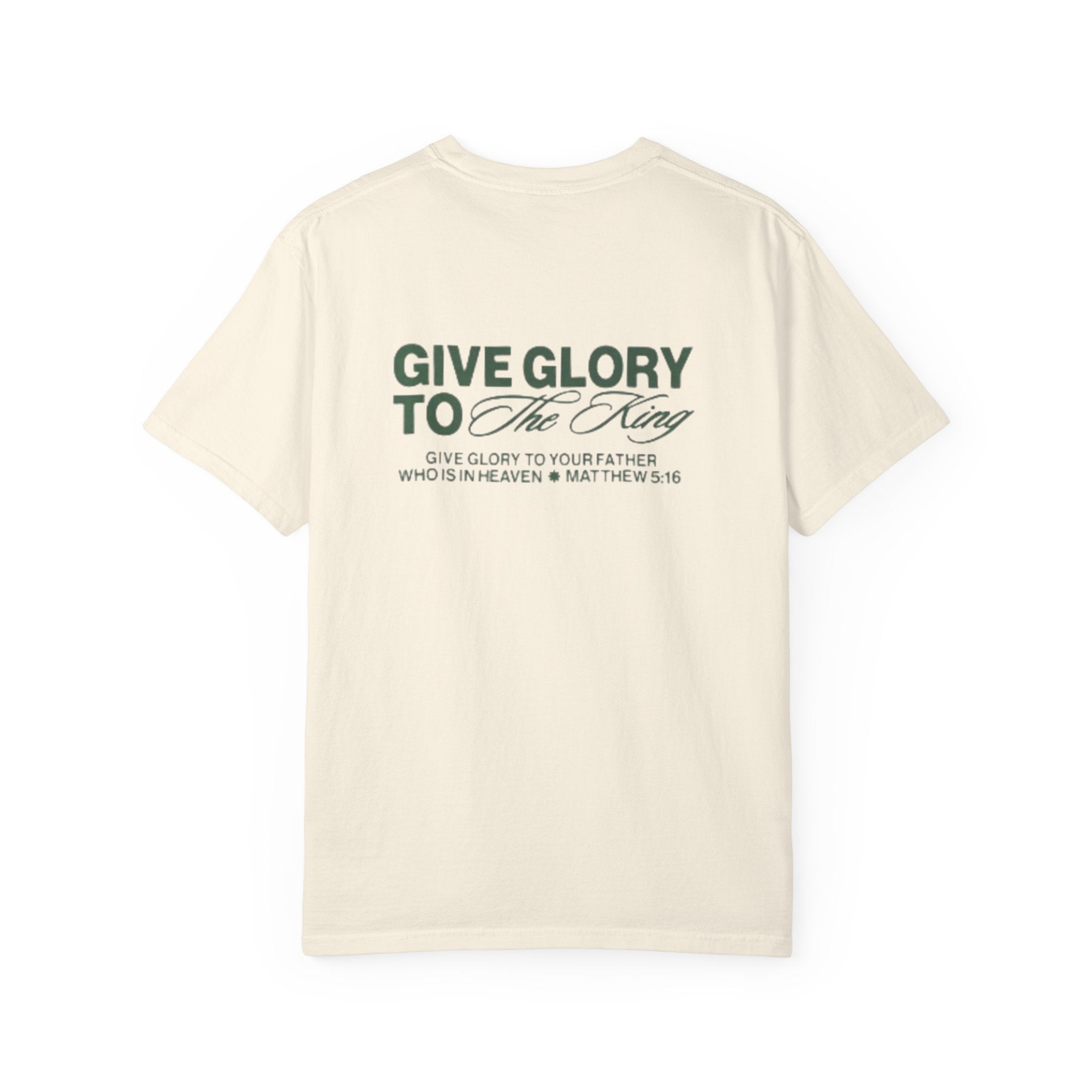 Christian T-Shirt — "Give Glory to the King" Graphic Tee