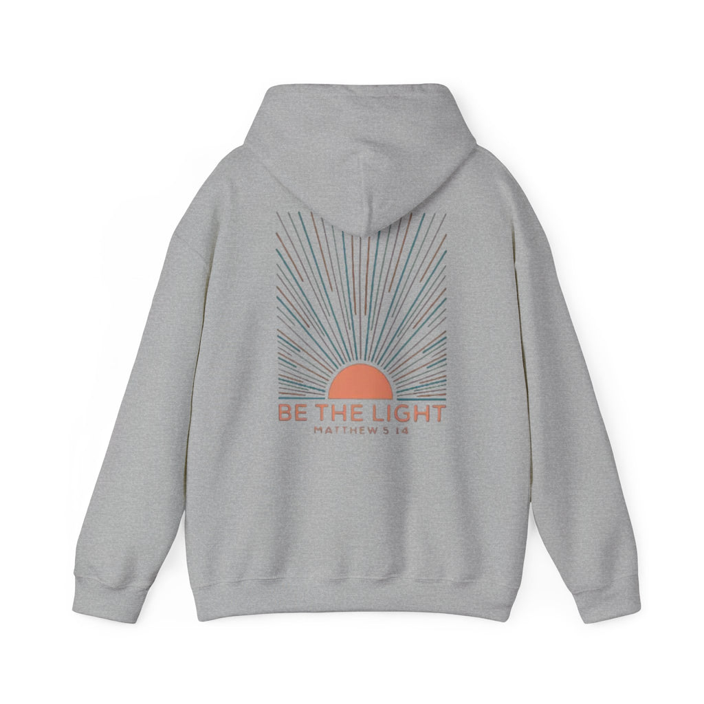 Be the Light Hoodie — Matthew 5:14 Inspirational Christian Sweatshirt