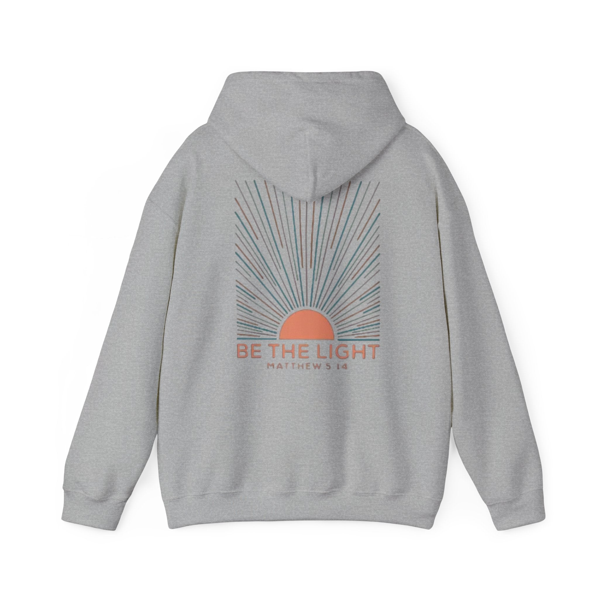 Be the Light Hoodie — Matthew 5:14 Inspirational Christian Sweatshirt