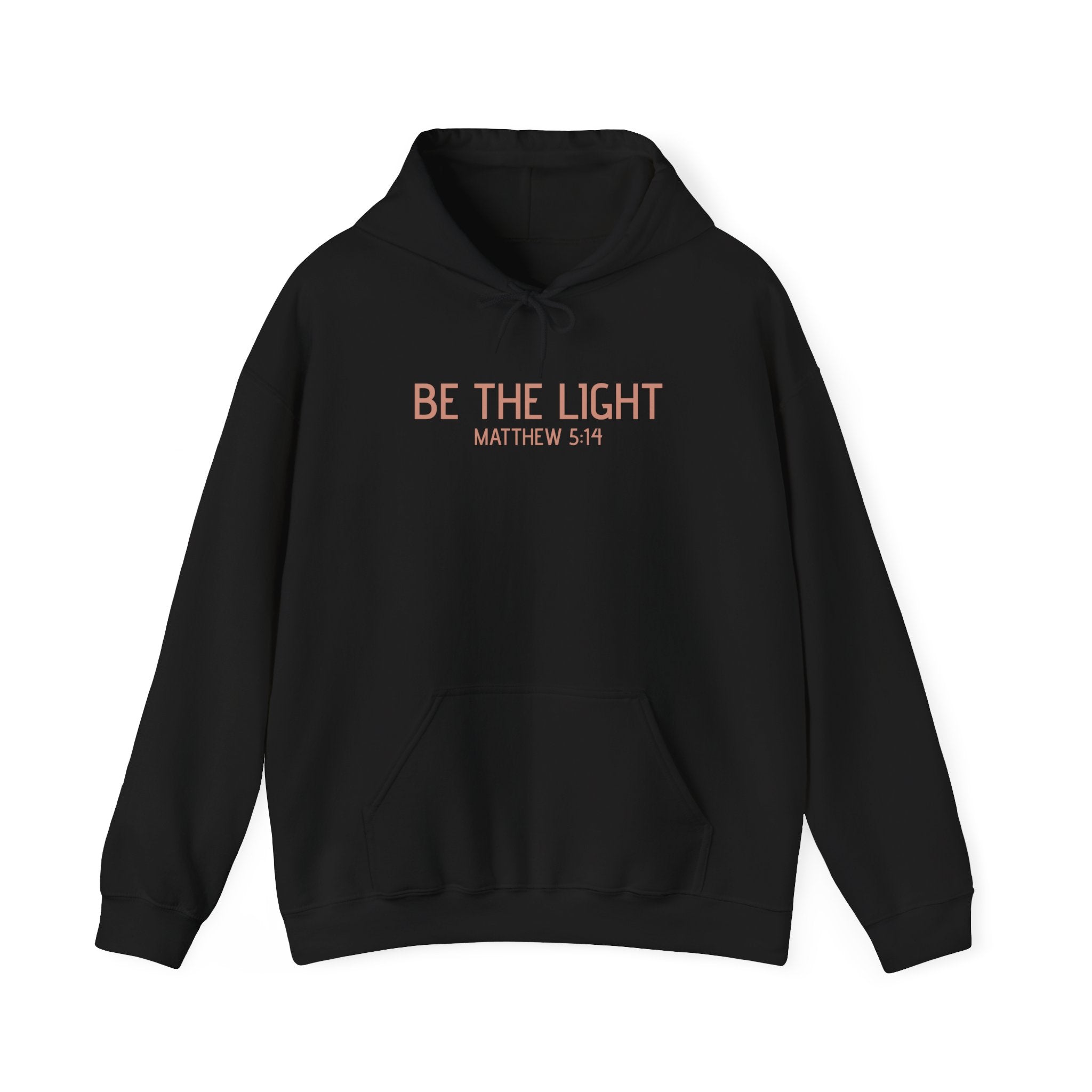 Be the Light Hoodie — Matthew 5:14 Inspirational Christian Sweatshirt