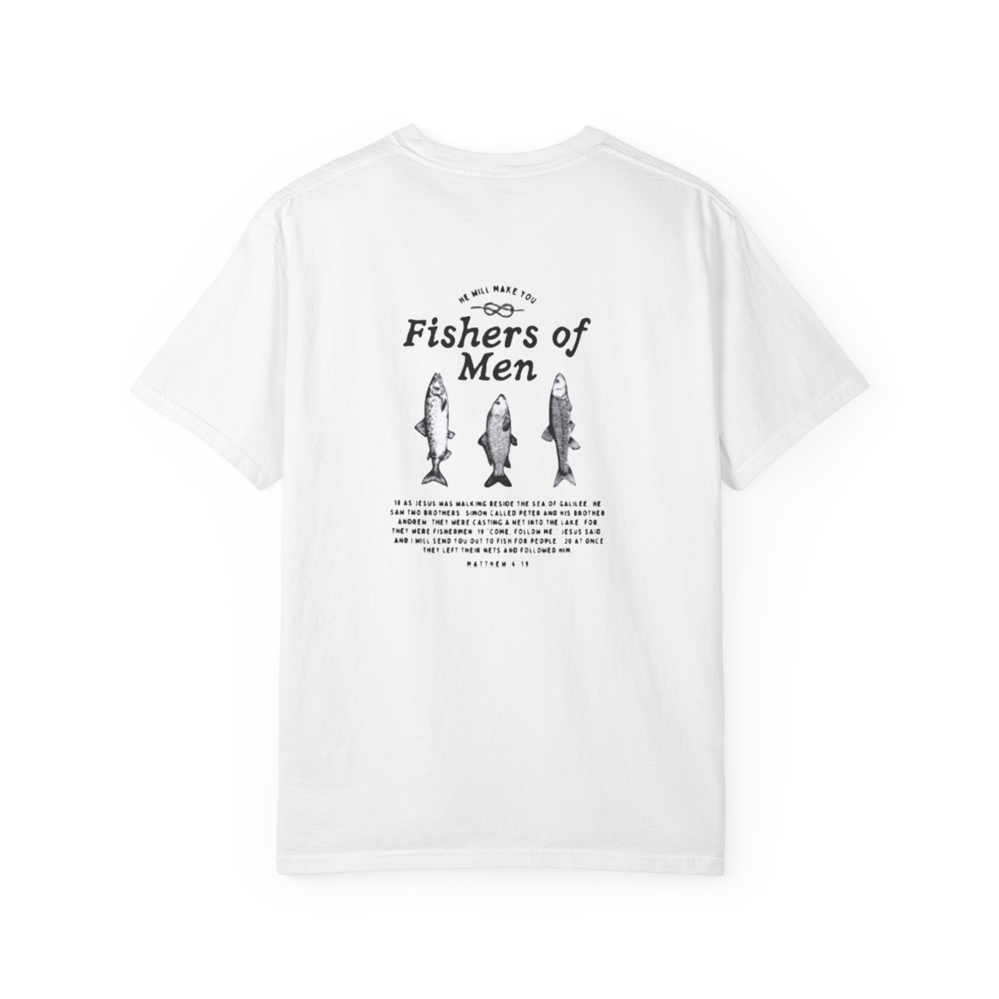 T-Shirt — 'Fishers of Men' Fishing Graphic Tee (Biblical Nautical Design)