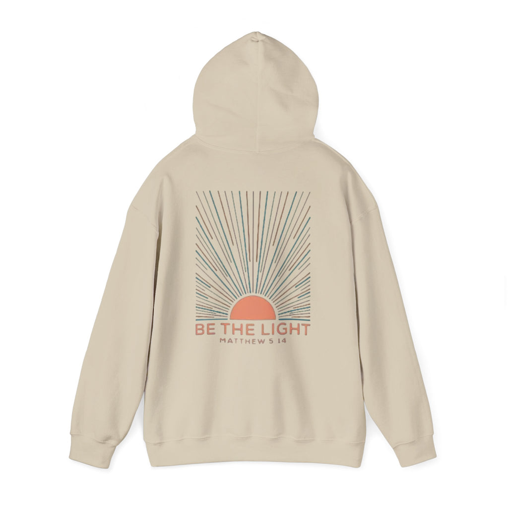 Be the Light Hoodie — Matthew 5:14 Inspirational Christian Sweatshirt