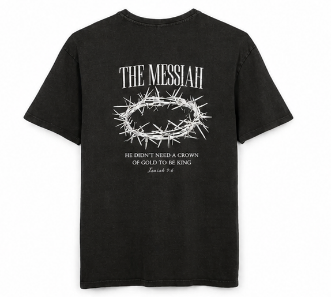 Messiah acid wash black Tee