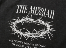 Messiah acid wash black Tee